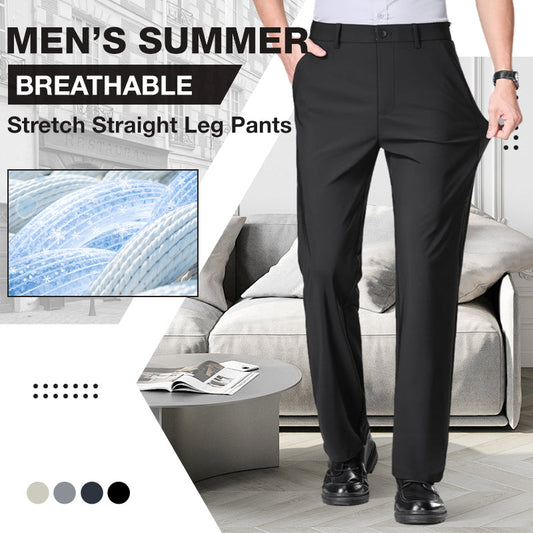 👖⏳Atmungsaktive Stretchhose mit geradem Bein für Herren – ideal für den Sommer🚀Kaufen Sie 2 und erhalten Sie kostenlosen Versand🚀