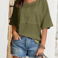 🌸💐Lässiges Button-Down-Oberteil aus Waffelstrick💥💥Befristetes Angebot: 50% Rabatt auf Bestellungen