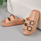 Design-Coole Sandalen mit extra-dicker Sohle für maximalen Komfort- mit offener Zehenpartie und Ausschnitt