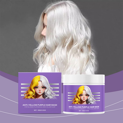 ⏳Begrenzte Zeit 50% Rabatt💥Lila Maske gegen gelbes Haar 💜 Verabschieden Sie sich von roten Highlights! 💜