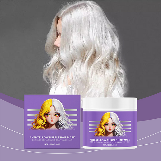 ⏳Begrenzte Zeit 50% Rabatt💥Lila Maske gegen gelbes Haar 💜 Verabschieden Sie sich von roten Highlights! 💜