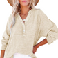 🧥♀️2025 Neue lässige Langarm-Mesh-Bluse mit Knopfverschluss für Damen