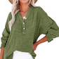 🧥♀️2025 Neue lässige Langarm-Mesh-Bluse mit Knopfverschluss für Damen