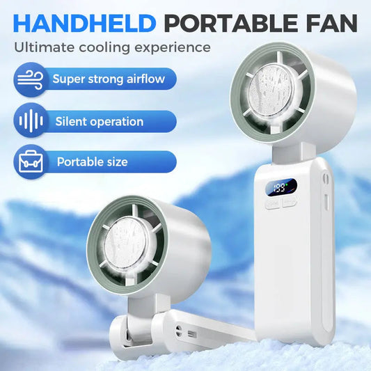 ❄️3-in-1 Ventilator mit Eiskühlung: Deine mobile Abkühlung überall