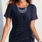 🔥【S-2XL】👗 💃Elegantes Mode-Einfarbiges Kleid