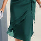 🔥【S-2XL】👗 💃Elegantes Mode-Einfarbiges Kleid