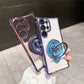 Gyroscope Transparent Phone Case With  Magnetic Bracket for Samsung S22-25