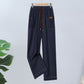 🍁👖Hose mit geradem Bein und hoher Taille und Kordelzug