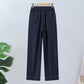🍁👖Hose mit geradem Bein und hoher Taille und Kordelzug