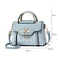 🛍️💫 Damen-Schultertasche aus einfarbigem PU-Leder mit Prägung🔥