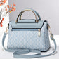 🛍️💫 Damen-Schultertasche aus einfarbigem PU-Leder mit Prägung🔥