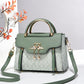 🛍️💫 Damen-Schultertasche aus einfarbigem PU-Leder mit Prägung🔥