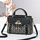 🛍️💫 Damen-Schultertasche aus einfarbigem PU-Leder mit Prägung🔥