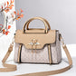 🛍️💫 Damen-Schultertasche aus einfarbigem PU-Leder mit Prägung🔥