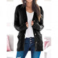 💄🍂Lässige Damen-Strickjacke für Herbst mit langen Ärmeln, 💋Knopfleiste und offenem Vorderteil