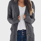💄🍂Lässige Damen-Strickjacke für Herbst mit langen Ärmeln, 💋Knopfleiste und offenem Vorderteil