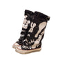💗Flache Retro-Stiefel aus Canvas mit mittlerem Schaft für Damen