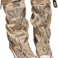 💗Flache Retro-Stiefel aus Canvas mit mittlerem Schaft für Damen