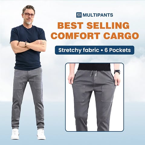 Sommerneu eingetroffen! MultiPants – Strapazierfähige Cargohose mit hohem Stretchanteil und mehreren Taschen