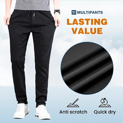 Sommerneu eingetroffen! MultiPants – Strapazierfähige Cargohose mit hohem Stretchanteil und mehreren Taschen