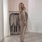 🚶✨Gestreiftes 2-teiliges Set (Blazer + Hose): Modisch & Praktisch für Freizeit & Beruf✈️Kostenloser Versand✈️