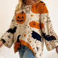 🎃Halloween-Sonderangebot mit 50 % Rabatt💓Lockerer Halloween-Strickpullover für Damen mit Fledermausärmeln