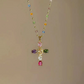 👛 JETZT 50 % RABATT! 💖 Bunte Strass-Kreuz-Anhänger-Halsketten