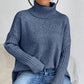 💖 LETZTER TAG DER AKTION – 50 % RABATT 💖 Damenmode Einfarbiger Rollkragenpullover