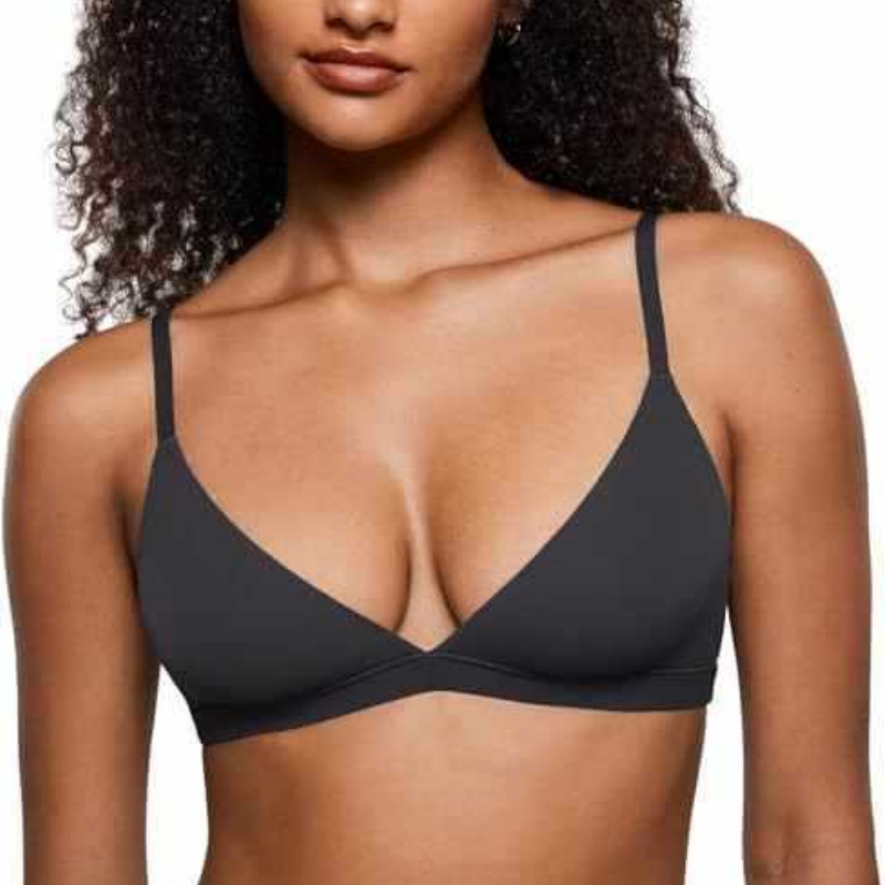 💞 Women’s wireless triangle bralette with jelly support pads