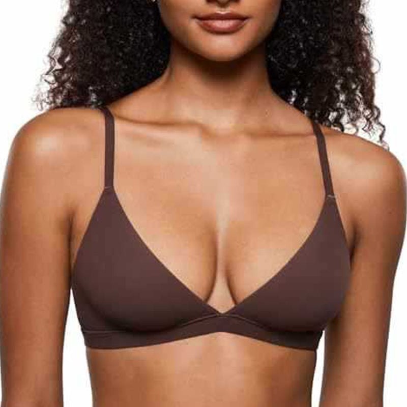 💞 Women’s wireless triangle bralette with jelly support pads