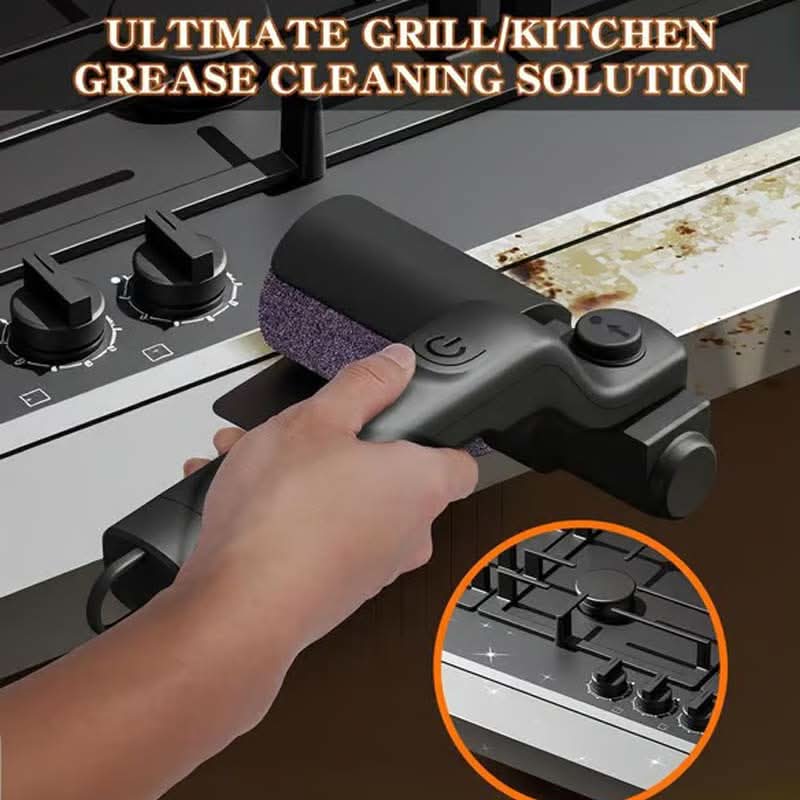 🔥JETZT 60% RABATT! 🍖 Kabelloser elektrischer Grillbürstenreiniger – Tiefenreinigung, langer Griff &  Wiederaufladbar 🔋