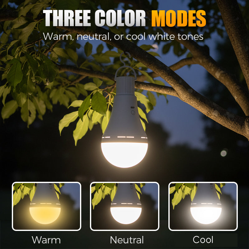 Tragbare wiederaufladbare LED-Camping-Glühbirne