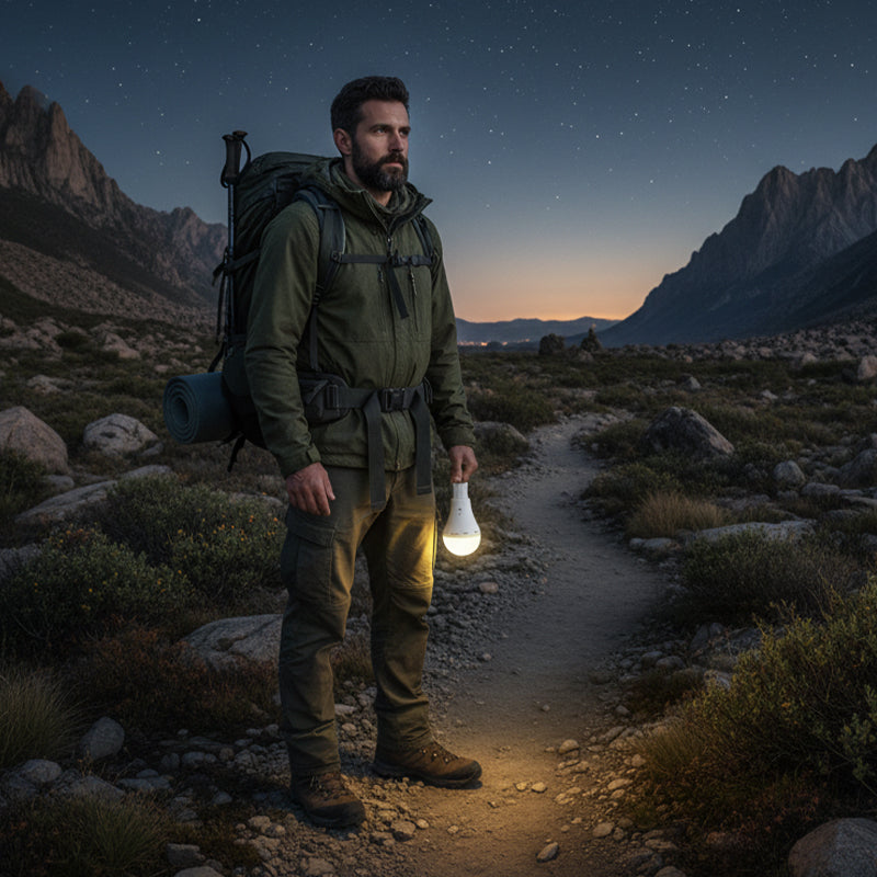 Tragbare wiederaufladbare LED-Camping-Glühbirne