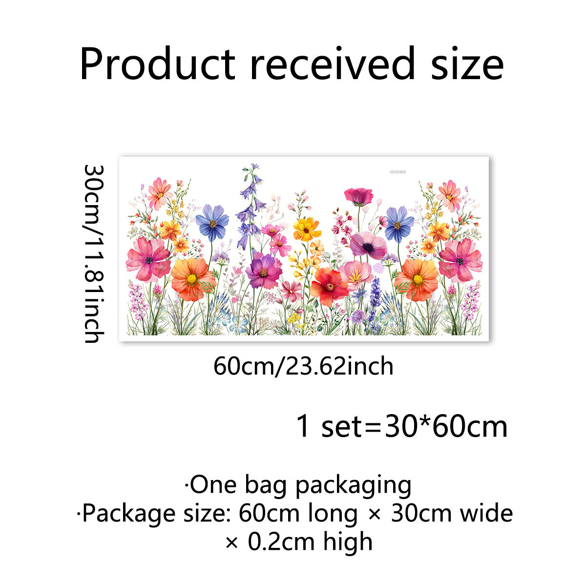 💐Bunter Fensteraufkleber mit Blumenstrauß🖼️