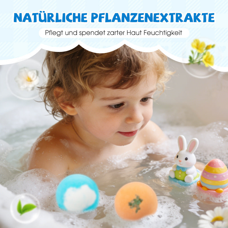 🔥12 Stück/Packung🛁 Natürliche Badebomben für Kinder mit Mega-Schaum &  Überraschung im Inneren 🥚✨