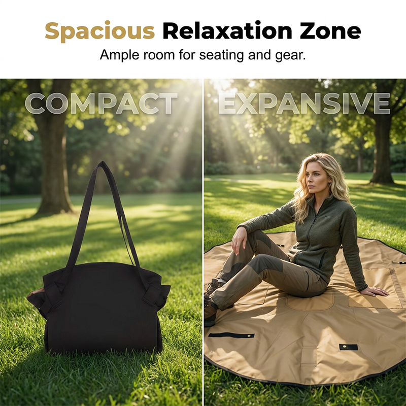 2-in-1 umwandelbare Picknickmatten-Tragetasche