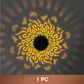 Solar-Powered Mandala Projector Light