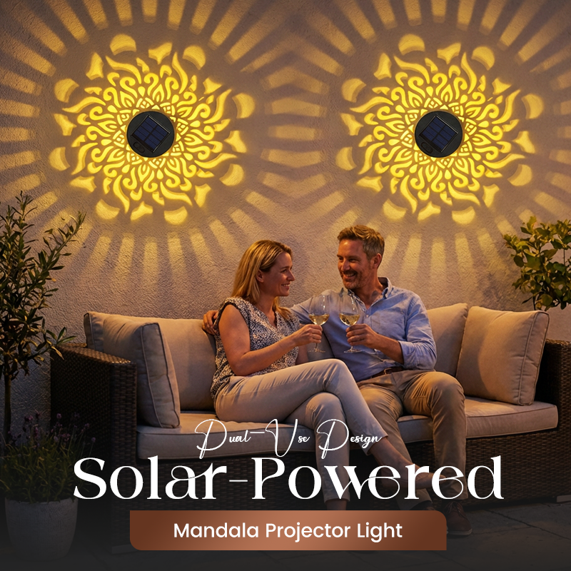 Solarbetriebenes Mandala-Projektorlicht