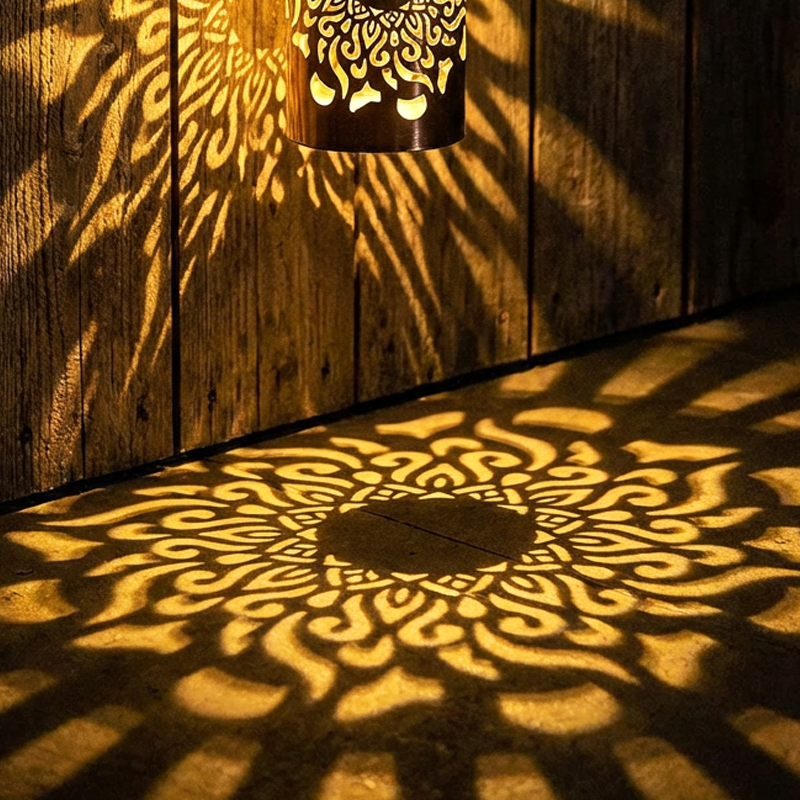 Solarbetriebenes Mandala-Projektorlicht