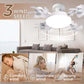 💡Foldable Socket Ceiling Fan Light with Remote, Energy-Saving Cooling & Lighting for Bedroom & Home