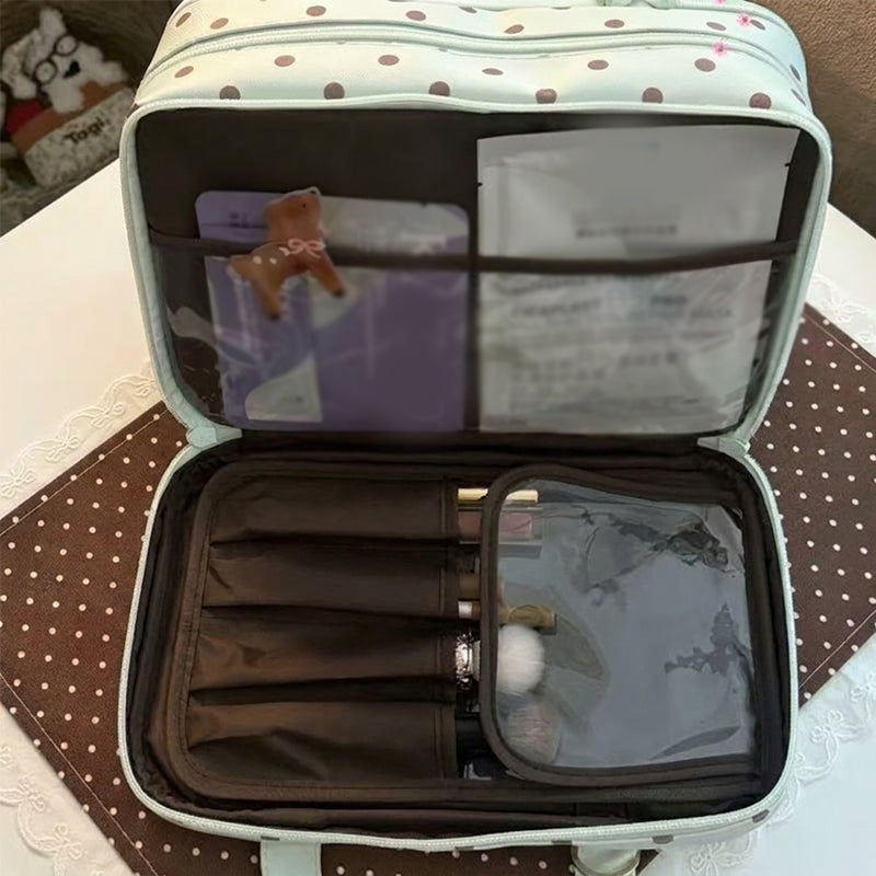 🔥Reise-Kosmetik-Organizer-Etui mit großem Fassungsvermögen
