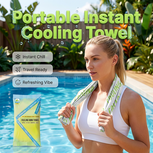 🧊BUY MORE GET MORE FREE💦 Instant cooling towel – portable, breathable, perfect for workouts & travel!