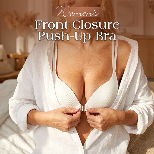 Women's Front Closure Push-Up Bra