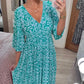 2026 V-neck Floral Seaside Holiday Dress