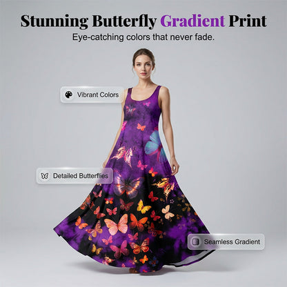 Summer Tie-Dye Print Casual Beach Dress