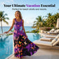 Summer Tie-Dye Print Casual Beach Dress