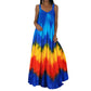 Summer Tie-Dye Print Casual Beach Dress
