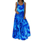 Summer Tie-Dye Print Casual Beach Dress