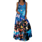 Summer Tie-Dye Print Casual Beach Dress
