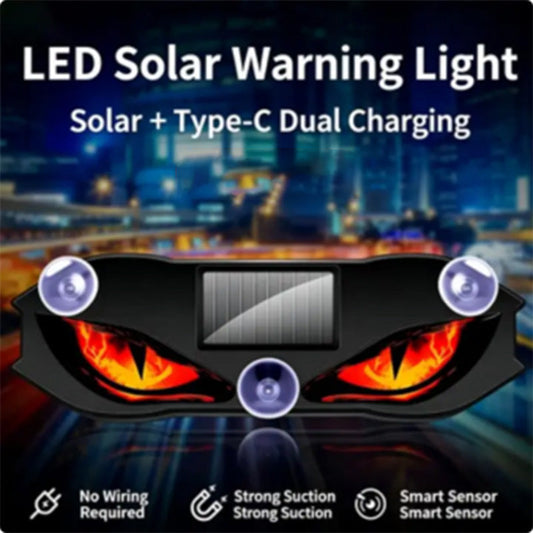 Solar Powered LED Car Warning Light